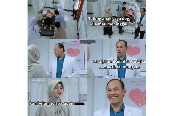 10 Meme Lucu Percakapan Pasien dan Dokter di Sinetron Indonesia