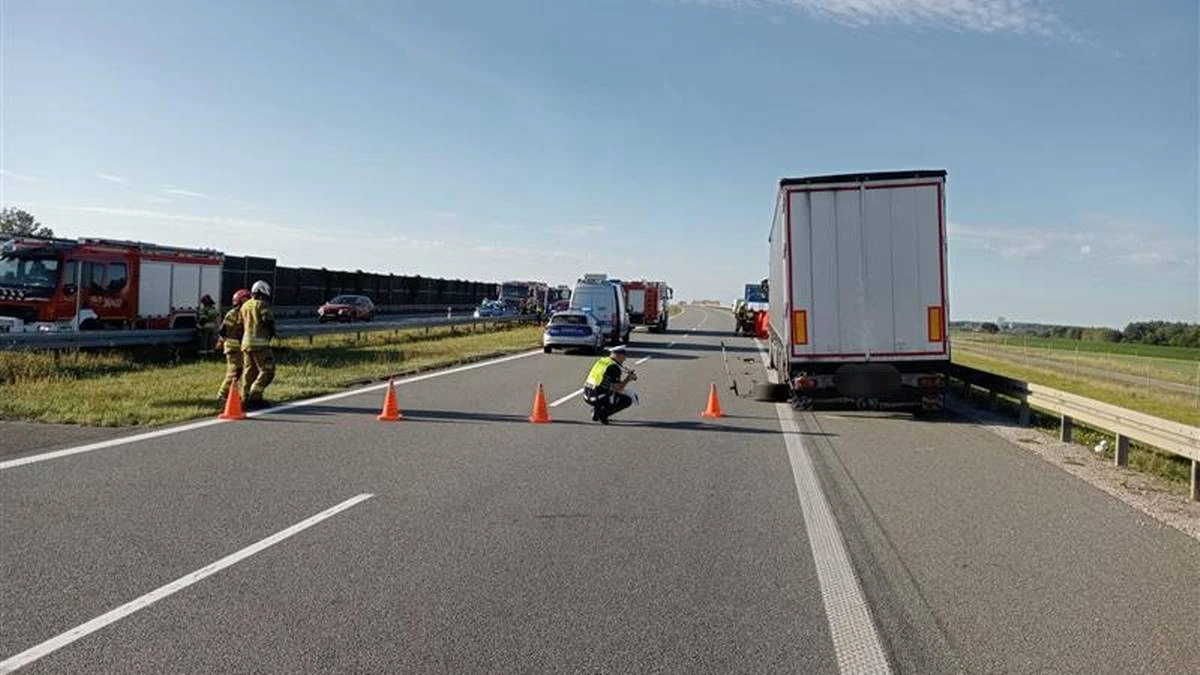 Wysiadł, żeby zmienić zmienić koło. Tragiczny wypadek na A1