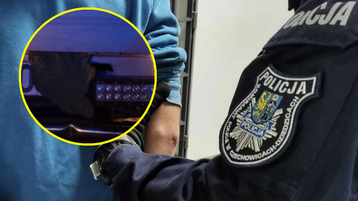 Chciał przechytrzyć policjantów. Użył nietypowego kamuflażu