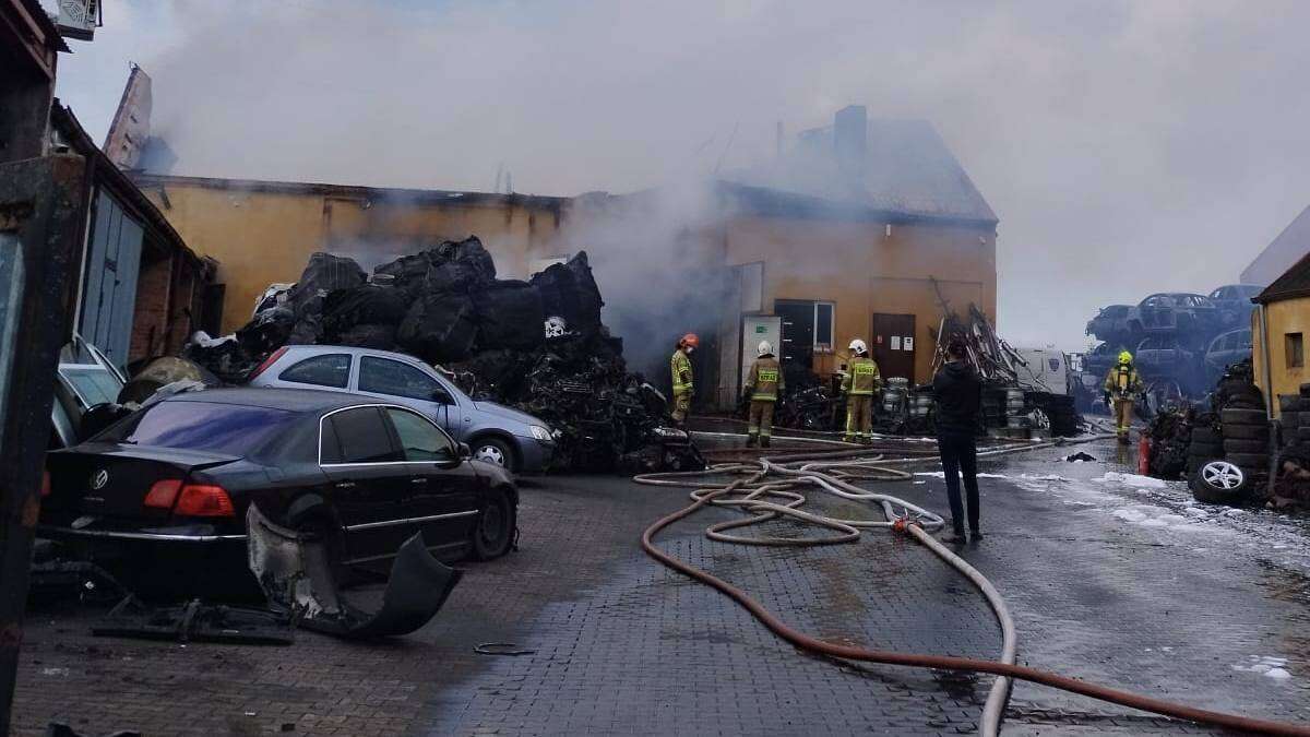 Pożar w Wielkopolsce. Na miejscu lądował helikopter LPR