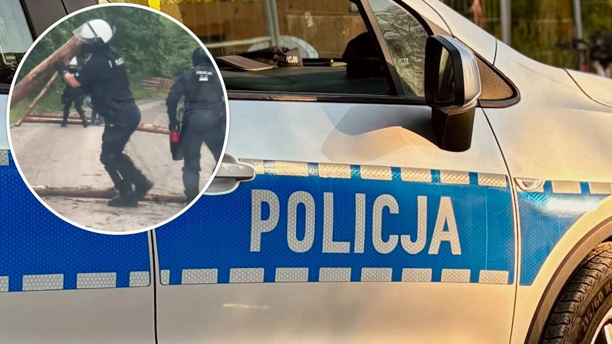 Planowali zasadzkę na kibiców, nie spodziewali się policji. Rozrzucili kłody