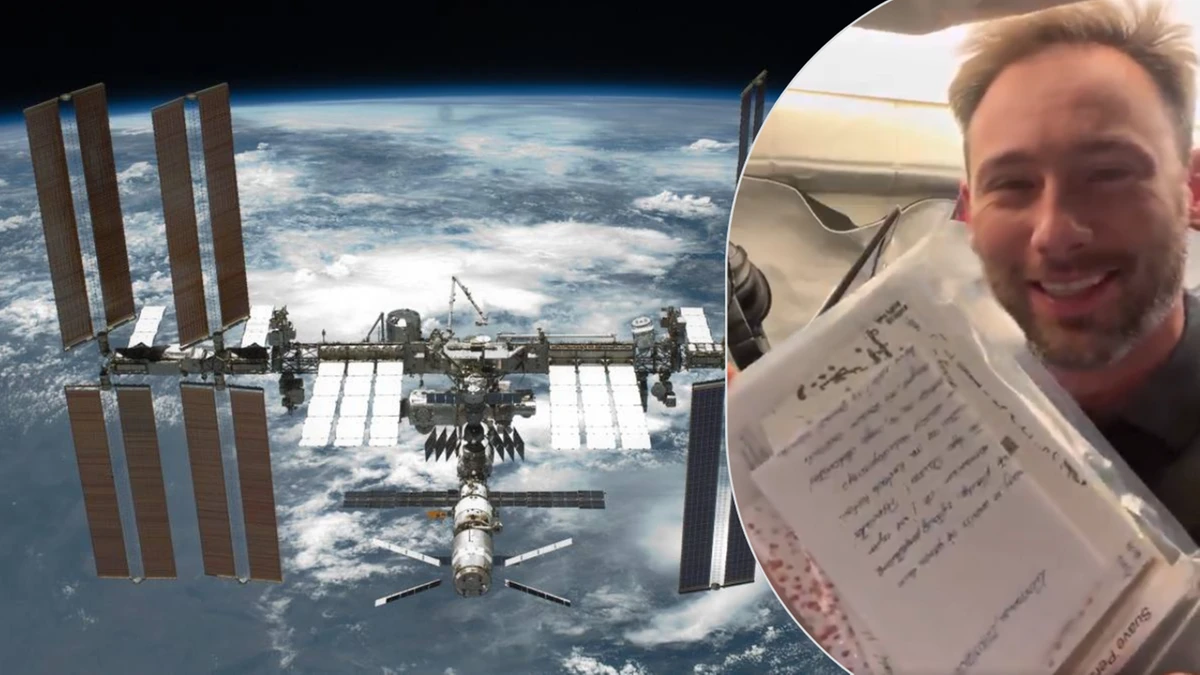 Wzruszające sceny w kosmosie. Polski astronauta odebrał przesyłkę prosto z Ziemi