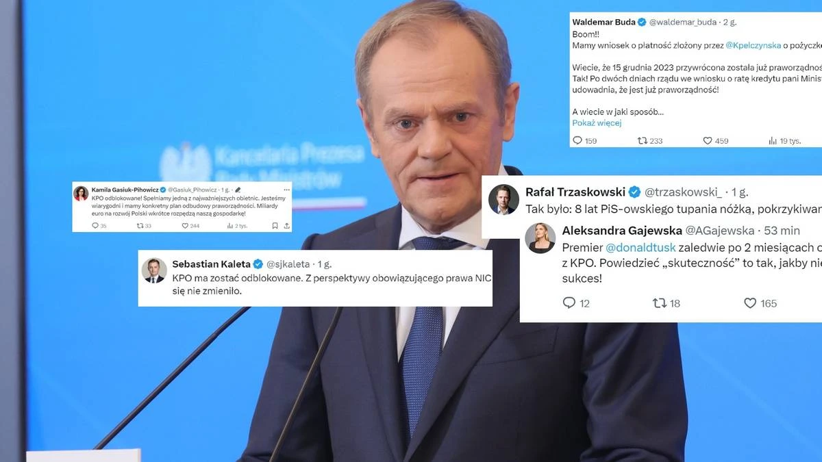 Fala komentarzy po odblokowaniu KPO. 