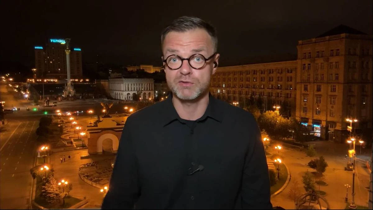 Rosyjski atak zakłócił relację korespondenta Polsat News. 