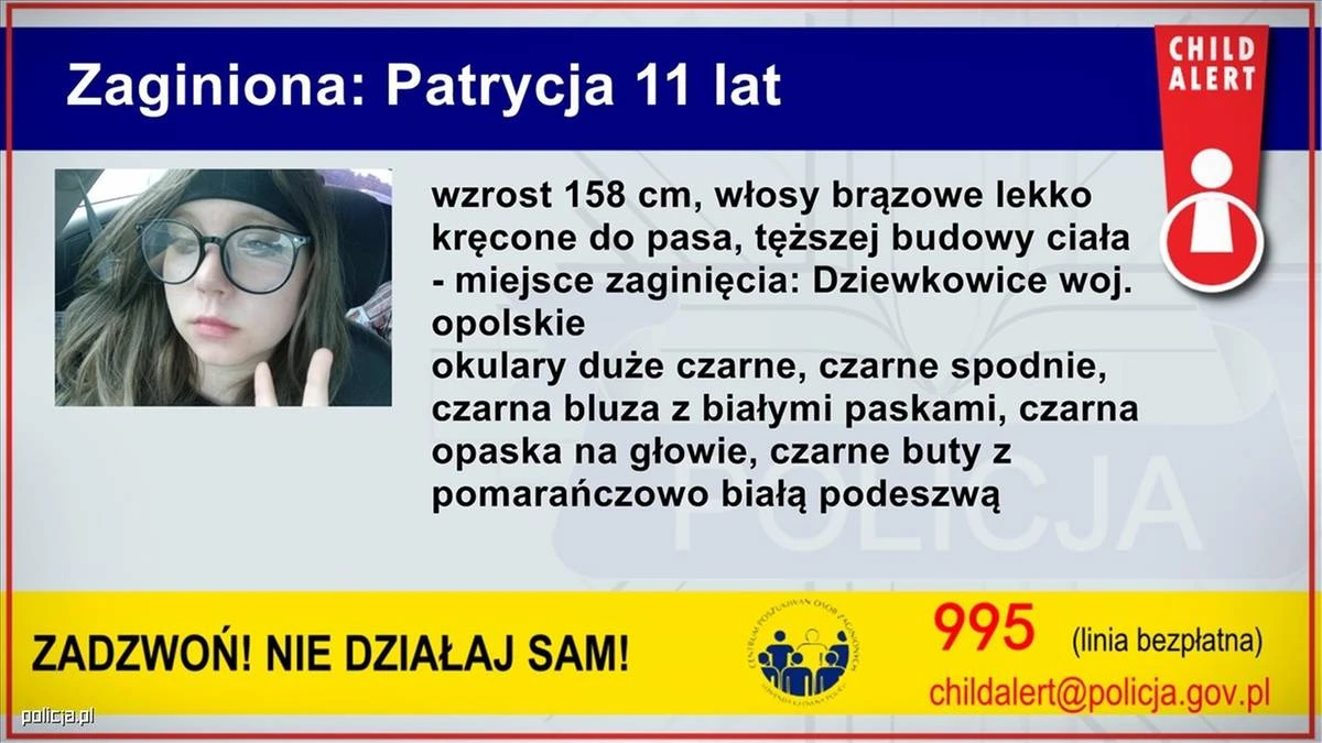 Zaginięcie 11-latki. 