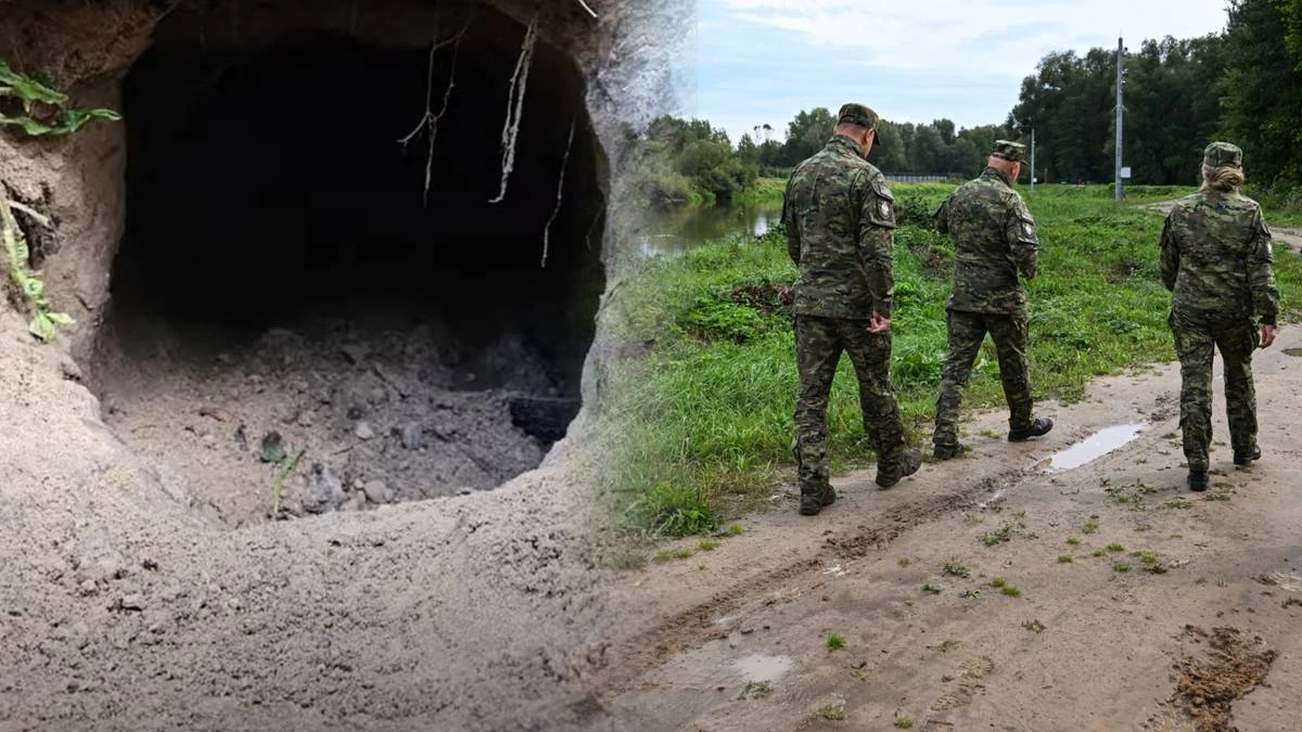Chcieli przekroczyć granicę z Białorusią tunelem. Straż Graniczna pokazała nagranie