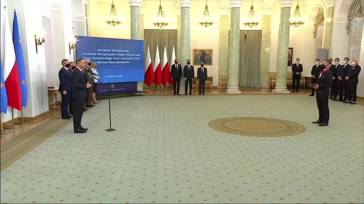 Andrzej Duda odznaczył Jakuba Błaszczykowskiego Krzyżem Komandorskim Orderu Odrodzenia Polski