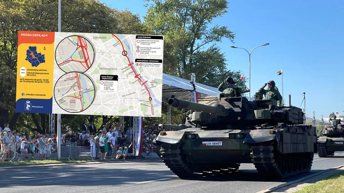 Wojsko ćwiczy przed wielką defiladą. Utrudnienia na stołecznych drogach