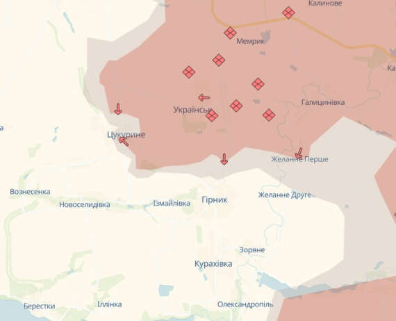 Ворог просунувся в районах чотирьох населених пунктів Донеччини - аналітики показали карти