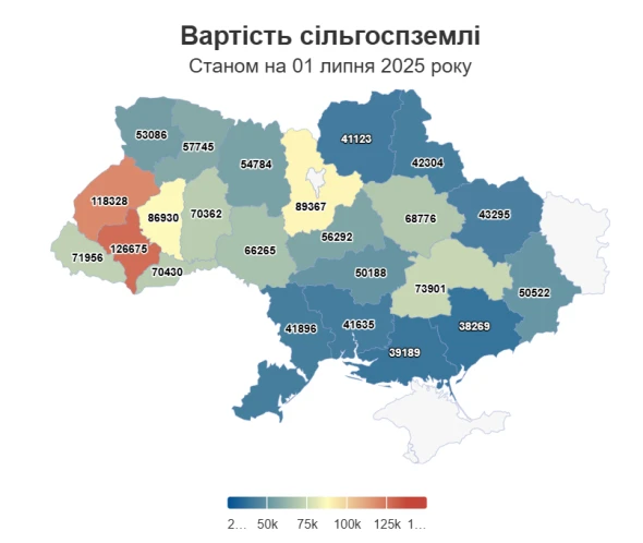 Ринок землі за чотири роки: ціни зросли на 60%, укладено понад 330 тис. угод