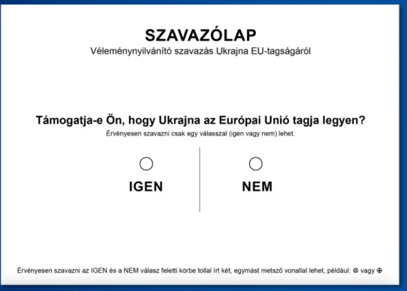В Угорщині показали бюлетень для 