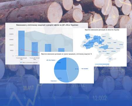 УЕБ впровадила модуль аналітики з виконання договорів купівлі-продажу деревини