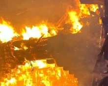 Обстріл РФ спричинив лісову пожежу: вогонь знищив сім будівель