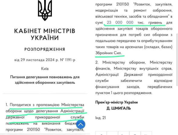 Міноборони передало 23 млрд грн фірмі-прокладці прикордонників - ЗМІ