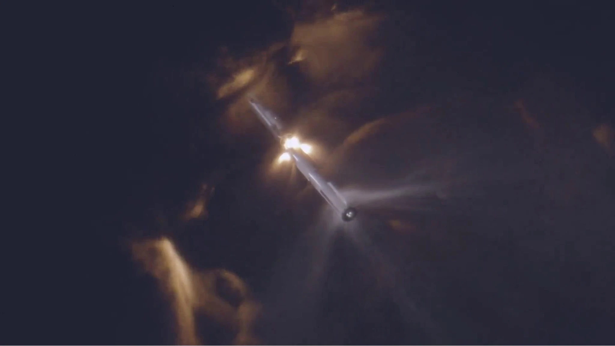 La nuova tecnica di separazione dei due stadi della Starship, il video