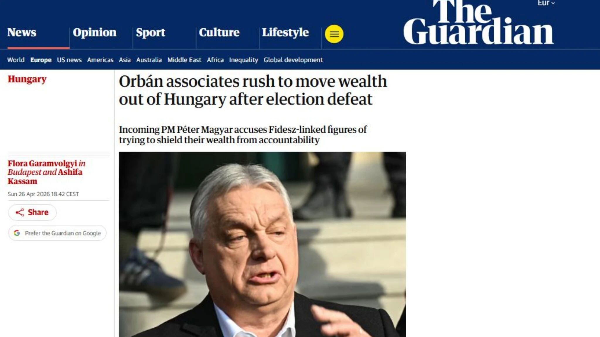 Ungheria, la fuga all'estero dei capitali dei fedeli a Orban dopo la sconfitta elettorale