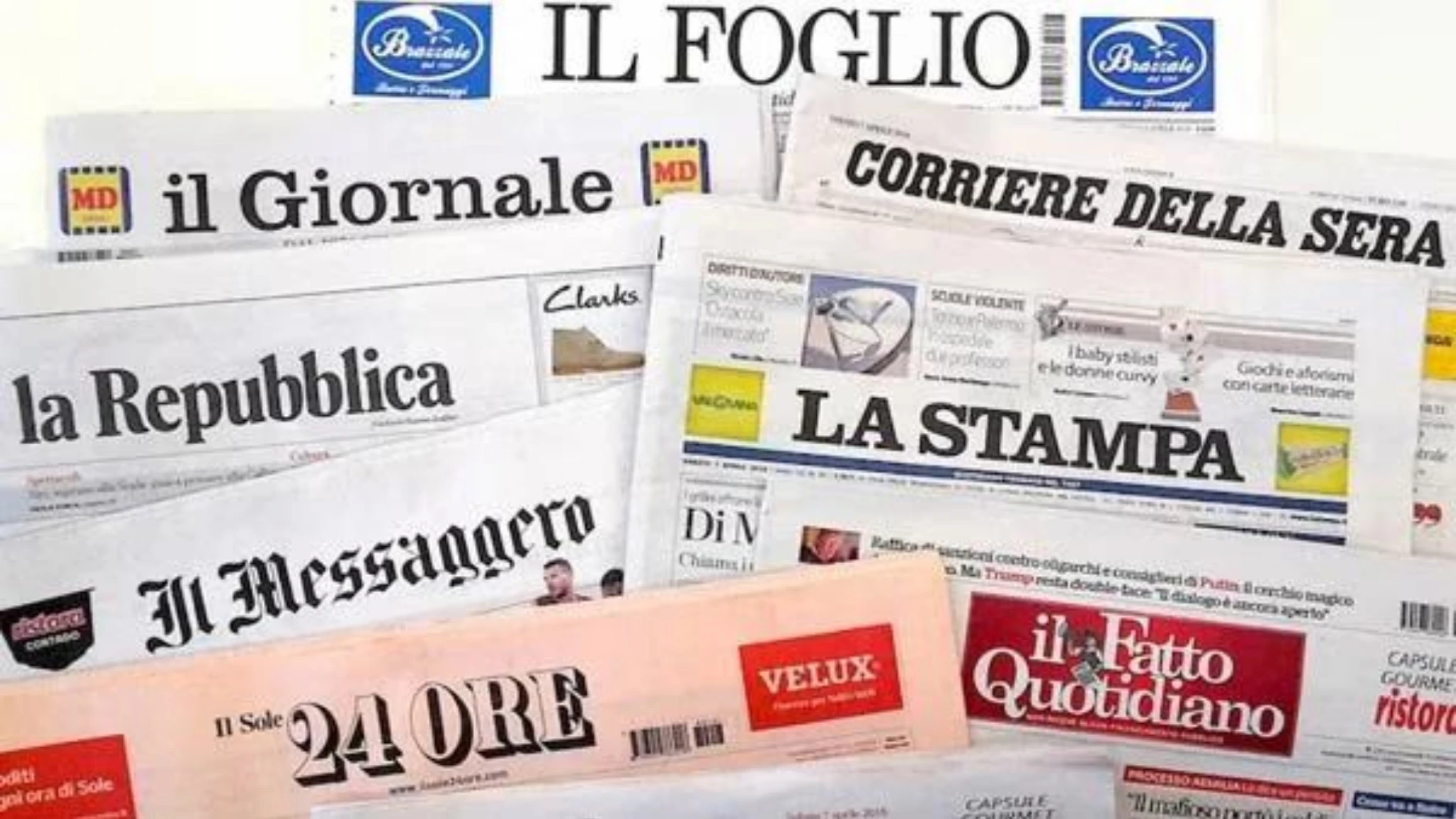 Fotorassegna stampa, le prime pagine dei quotidiani di venerdì 21 giugno