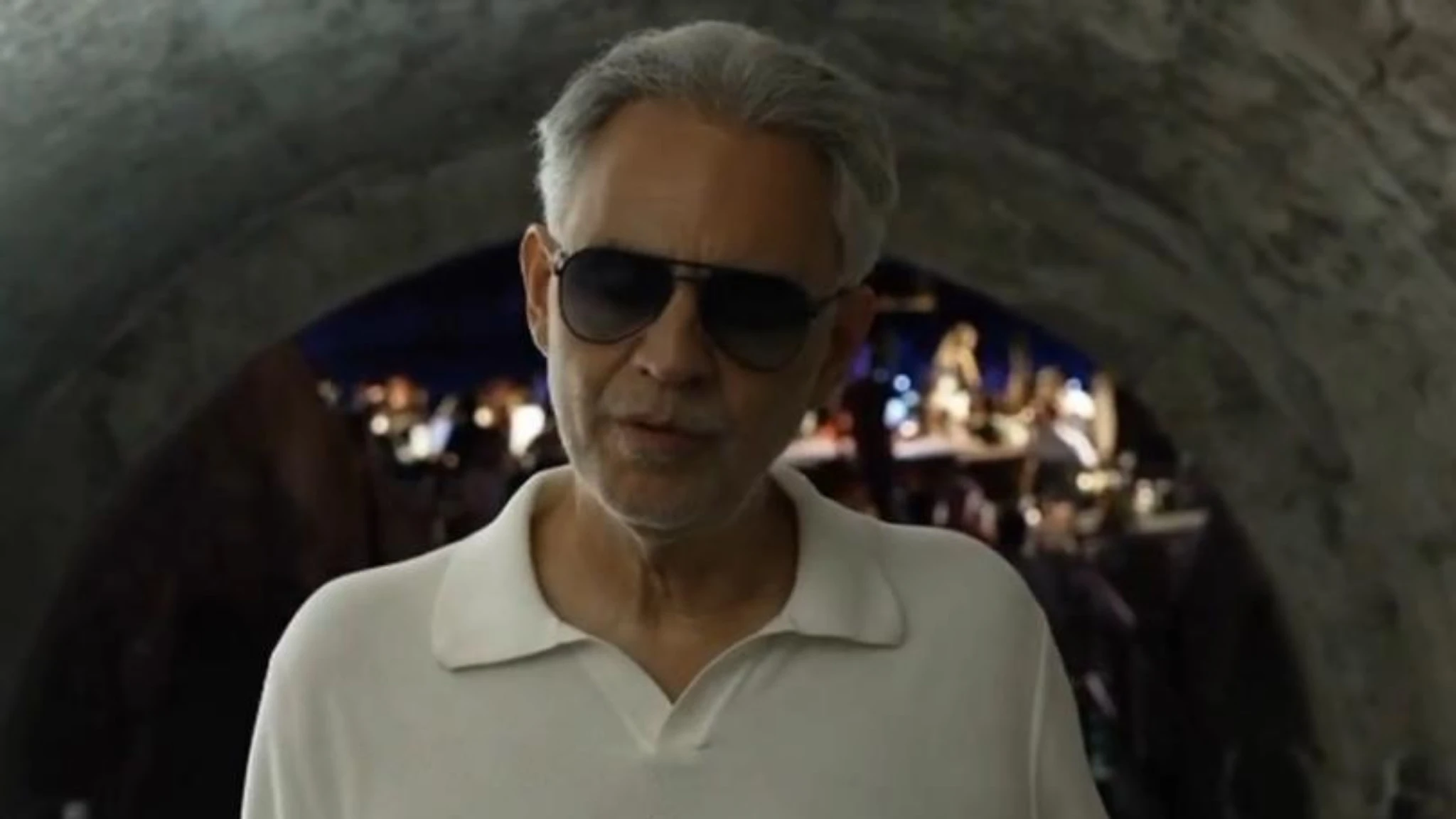 Andrea Bocelli incanta tra gli scavi di  Pompei