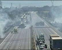 Incidente con camion a fuoco, A1 chiusa nel Piacentino. Due le vittime