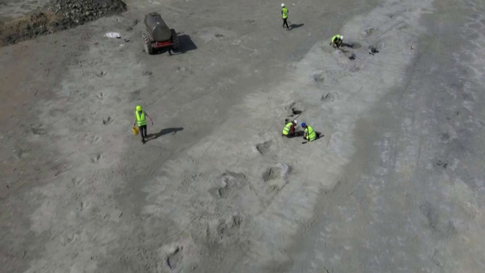 L'autostrada del Giurassico: centinaia di impronte di dinosauro scoperte in una cava del Regno Unito