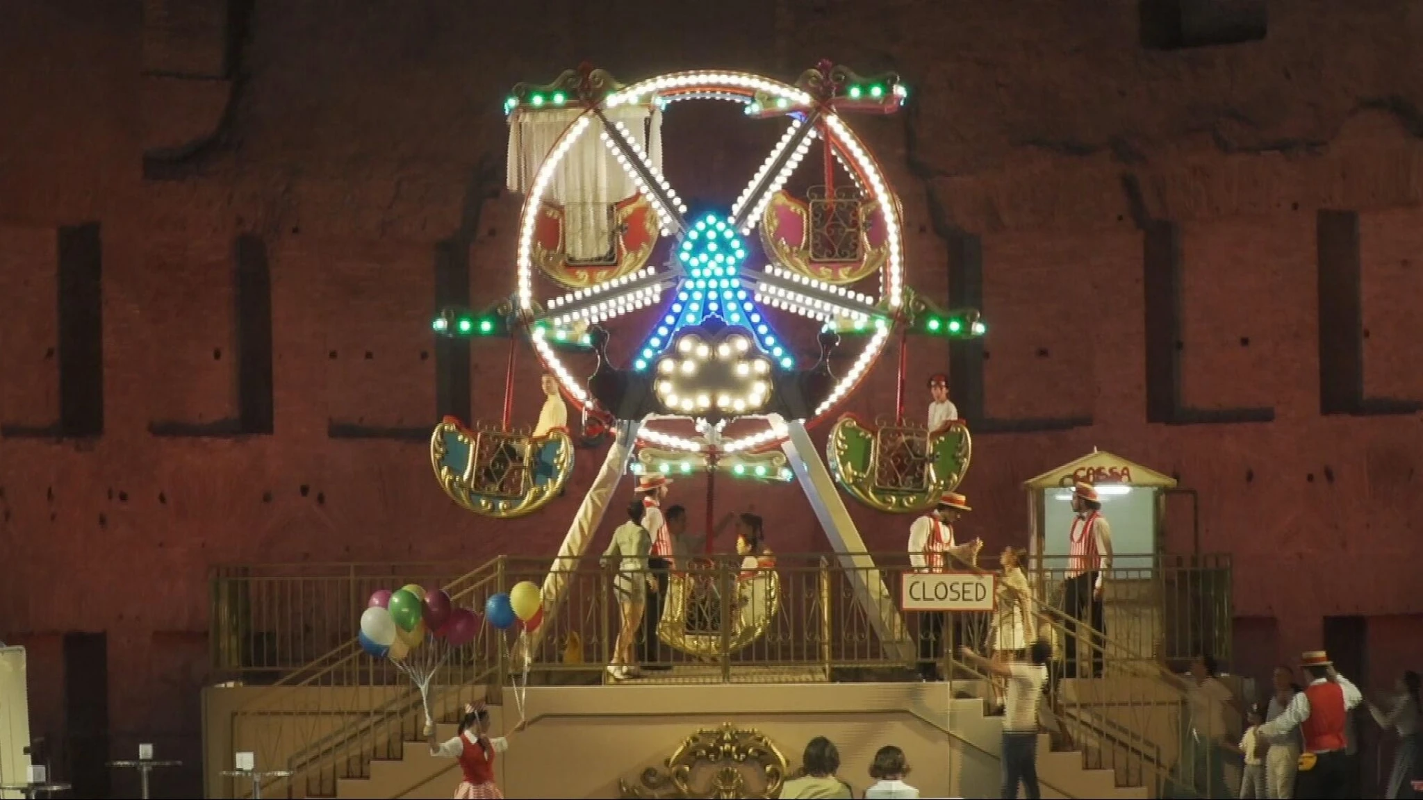 Don Giovanni in un luna park per il Caracalla Festival a Massenzio 
