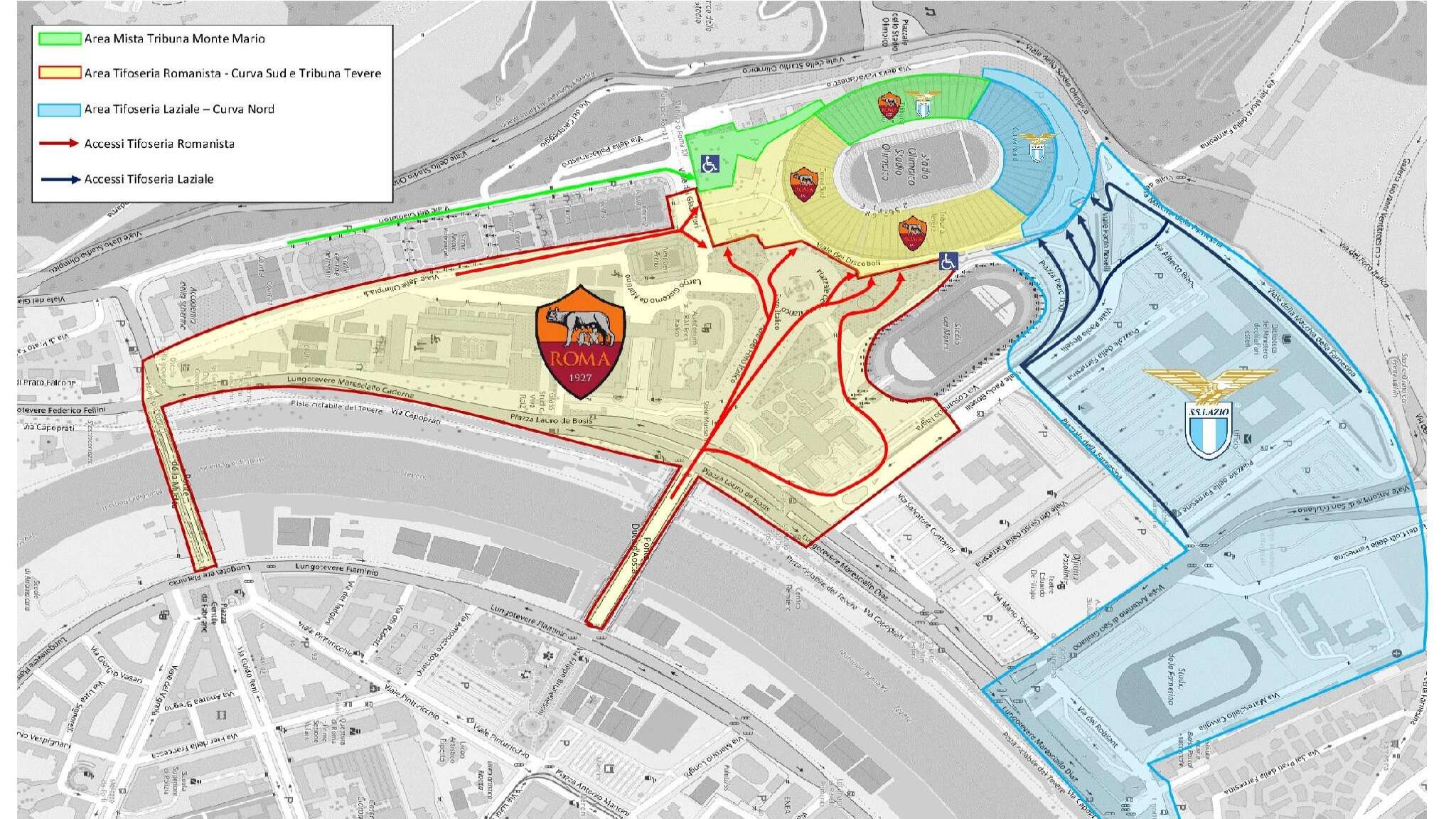 Roma-Lazio, la città si blinda per il derby. Si gioca alle 20.45, controlli in corso da giorni