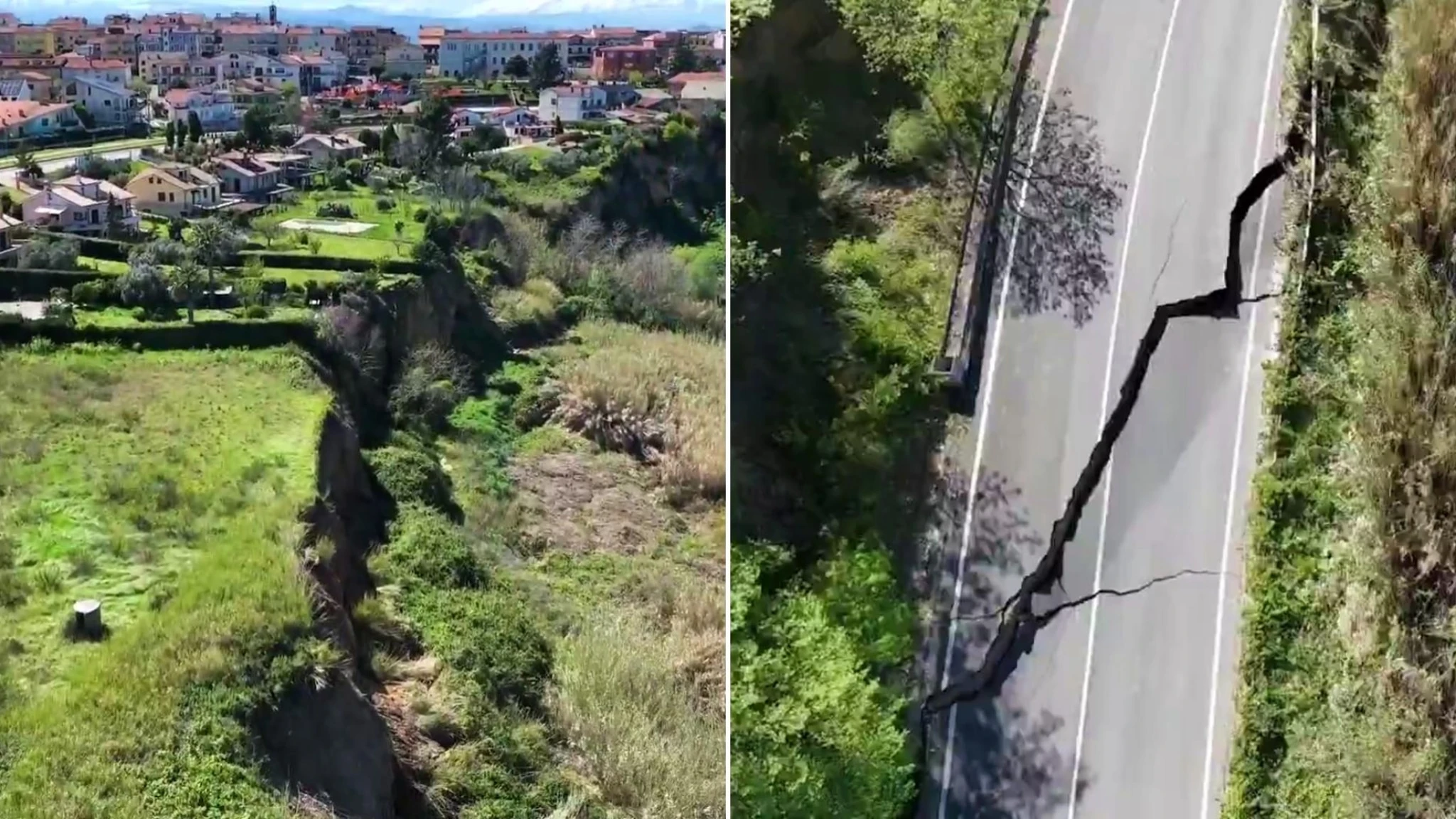 Si risveglia storica frana in Molise. Mit: 