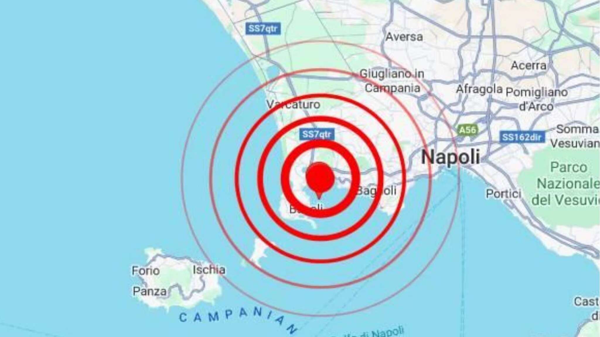 Scossa di terremoto a Napoli e provincia, registrata magnitudo 3,9 da INGV