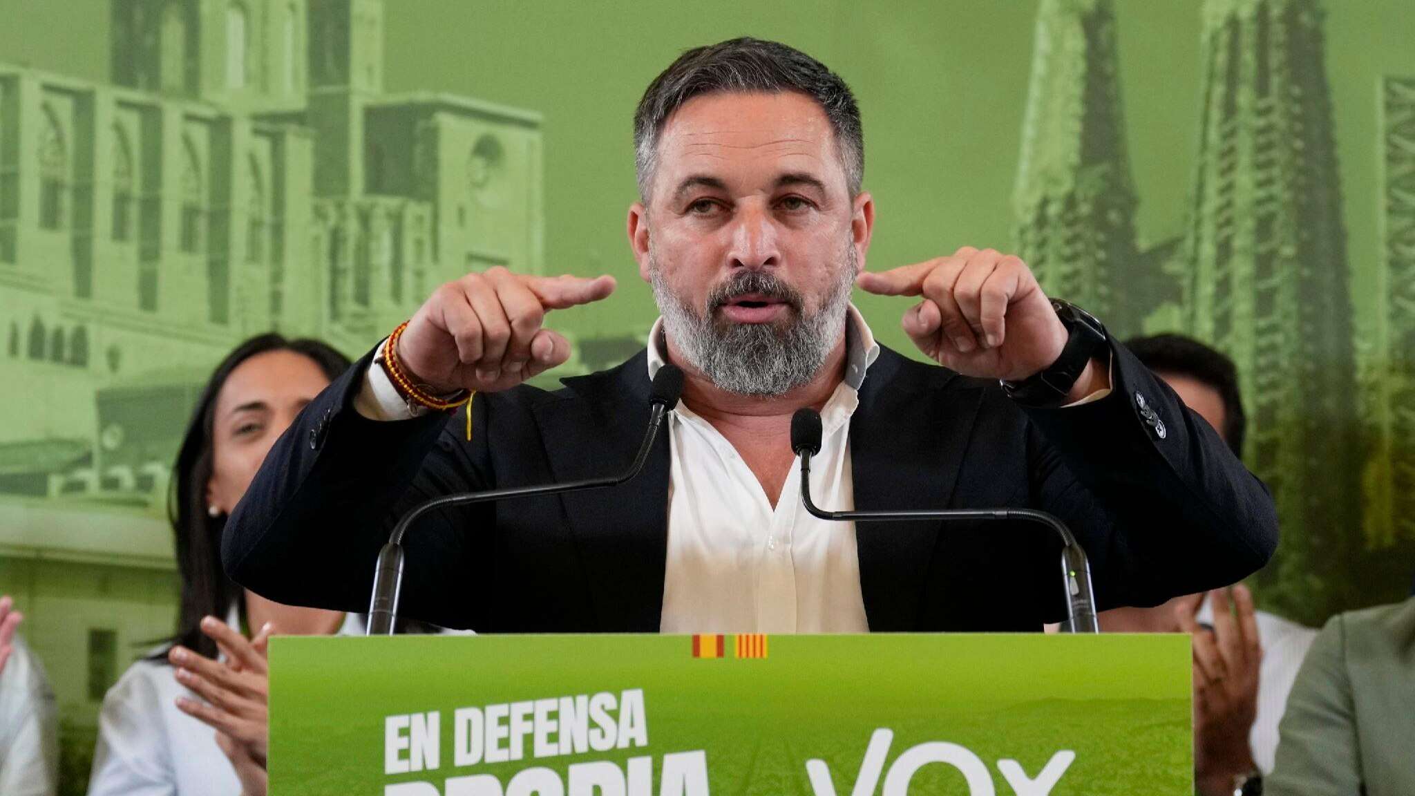 Abascal, Orban, Le Pen e Salvini al vertice di Vox a Madrid