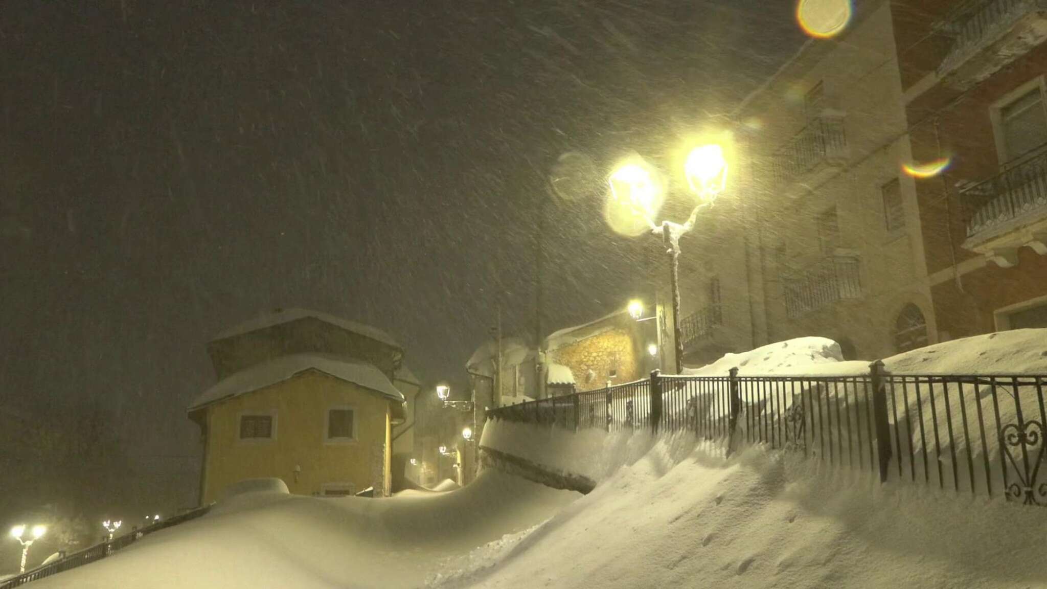 Super nevicata a Campo di Giove: oltre un metro di accumulo