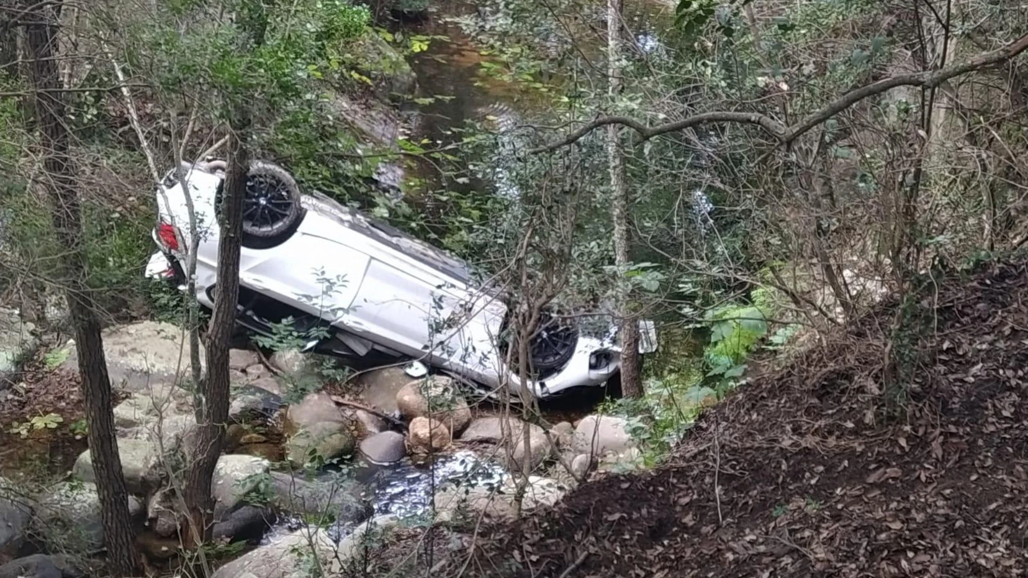 L'auto precipita nella scarpata per 10 metri, mentre andavano a una festa di laurea