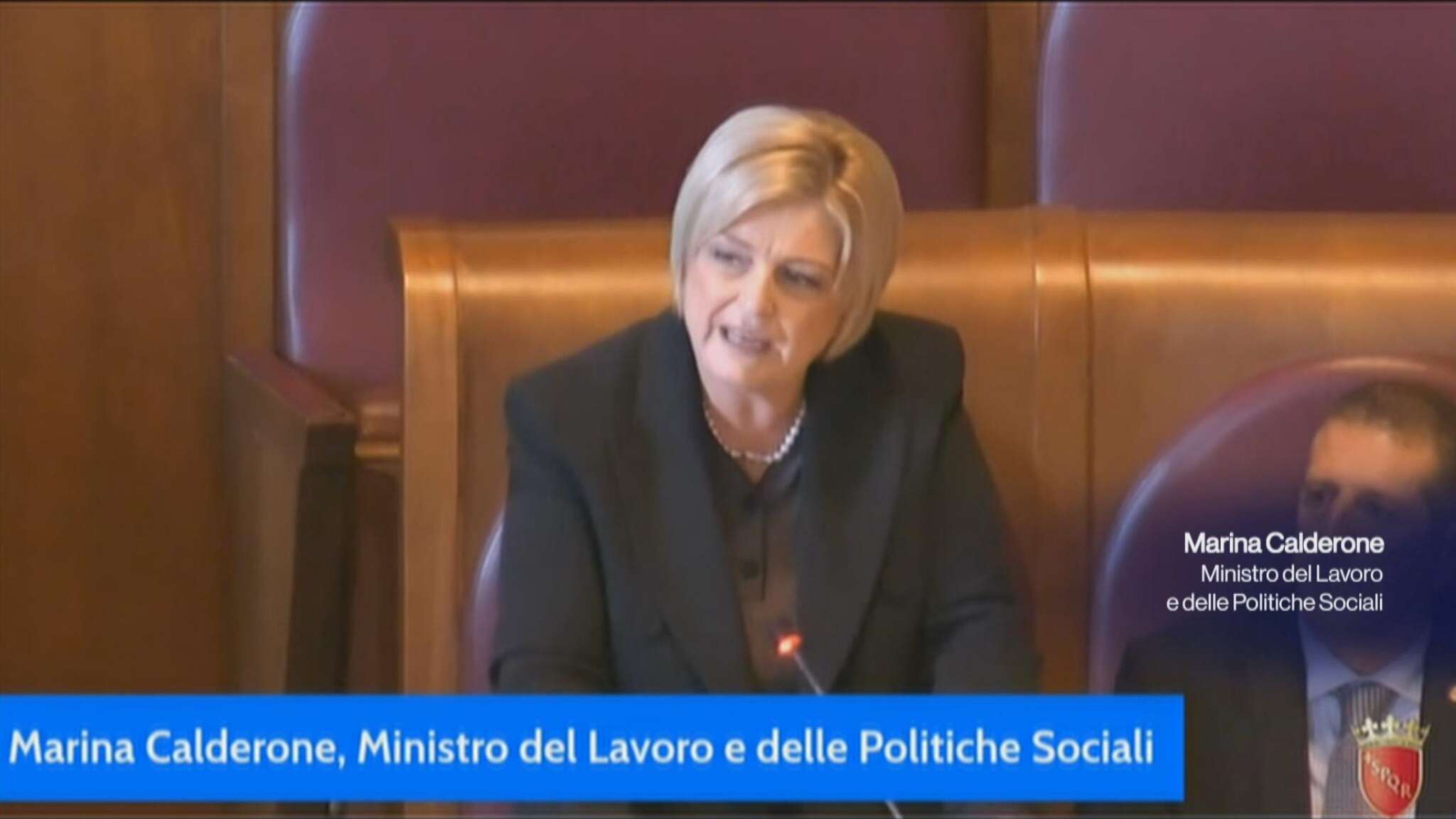 La Ministra Marina Calderone: 