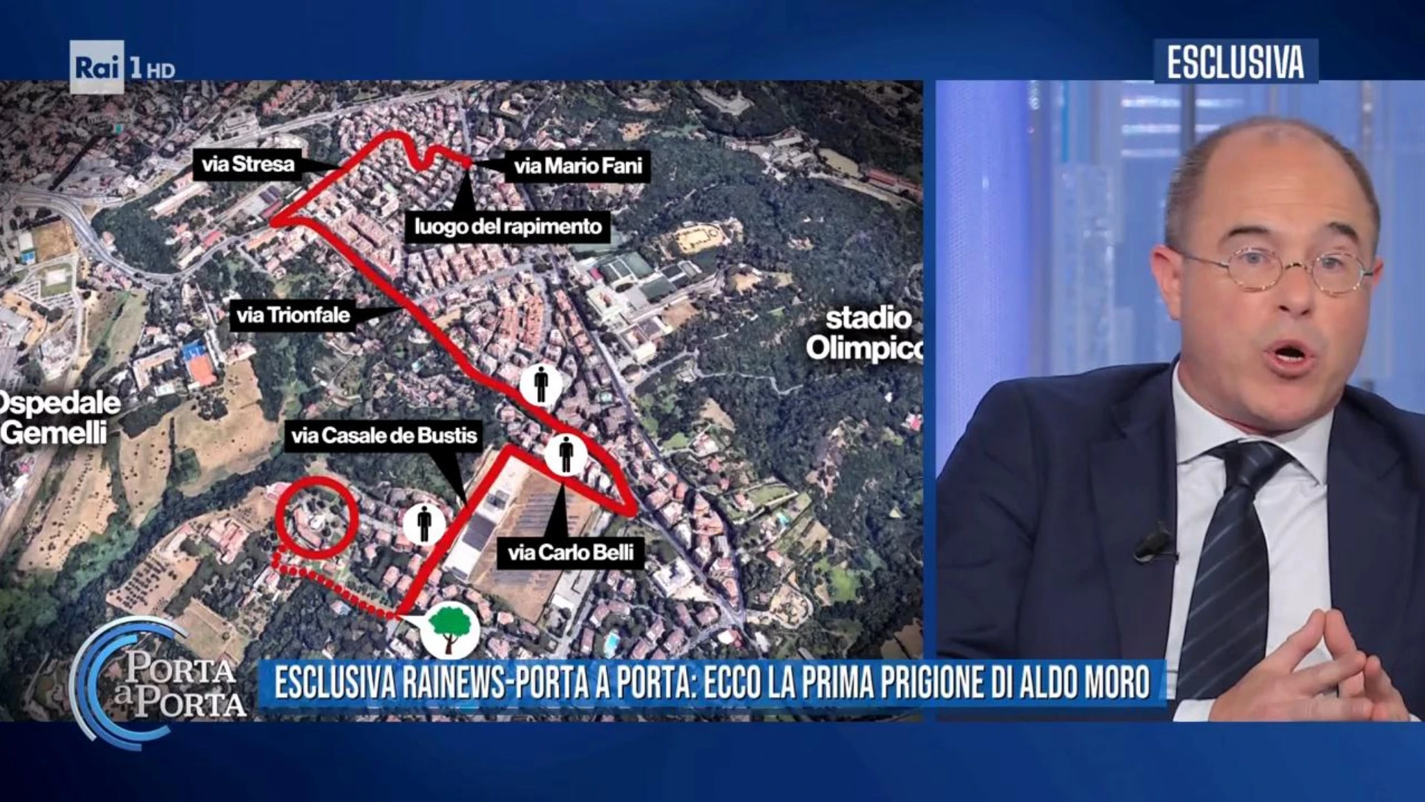 Quei disegni di via Gradoli, a Porta a Porti i dubbi sul rapimento di Aldo Moro