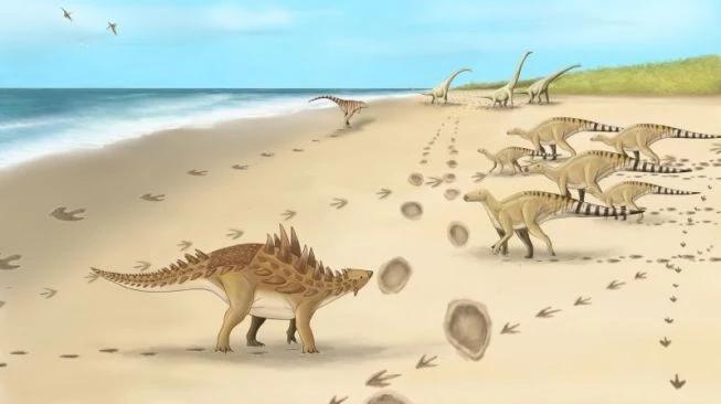 Ditemukan! Ini Jejak Kaki Dinosaurus Terakhir yang Hidup di Inggris