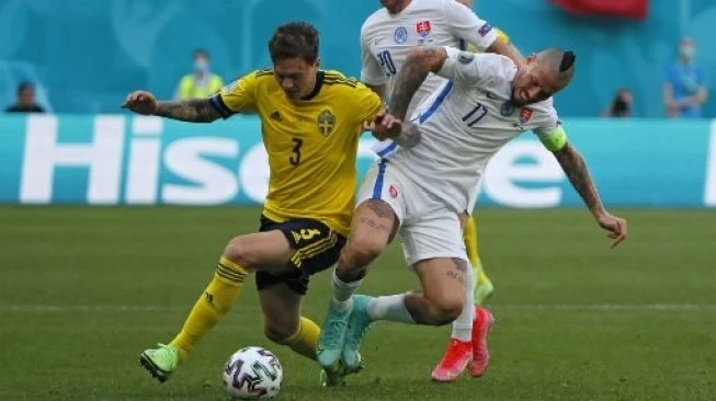 Swedia dan Slovakia Sama Kuat di Babak Pertama, Belum Ada Gol di St. Petersburg