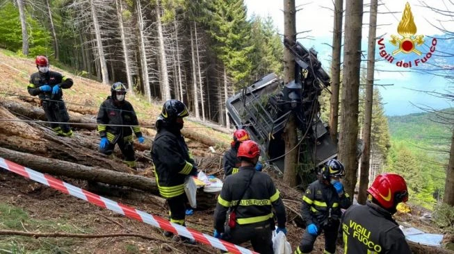 Wisata Berujung Apes, Kereta Gantung Putus di Italia Tewaskan 14 Orang