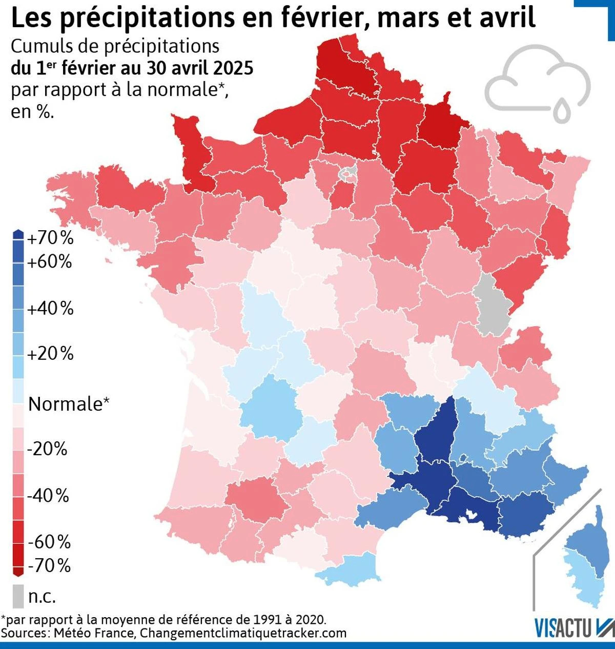 CARTE. La sécheresse s’étend, où a-t-il le moins plu en France en ce début d’année ?