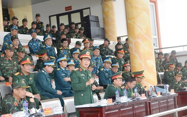 Thượng tướng Nguyễn Tân Cương kiểm tra công tác chuẩn bị diễn tập của Quân đoàn 12