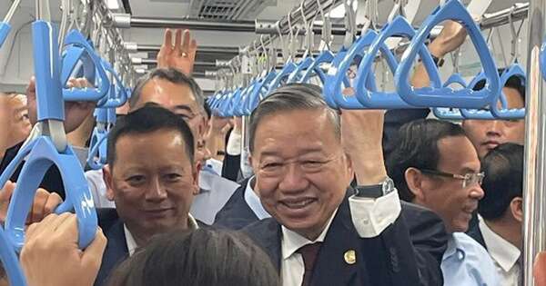 Tổng Bí thư Tô Lâm đi metro số 1