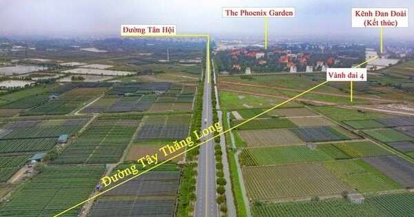 Tuyến đường Tây Thăng Long đoạn qua Đan Phương dài 5,8km được đầu tư gần 1.300 tỷ kết nối 5 quận, huyện phía Tây Hà Nội chính thức khởi công