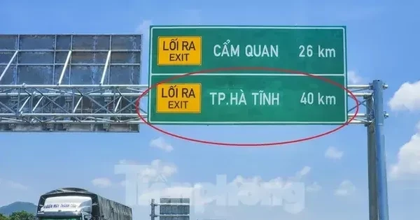 Biển báo địa danh ‘lạ’ trên cao tốc Hà Tĩnh được trả lại tên