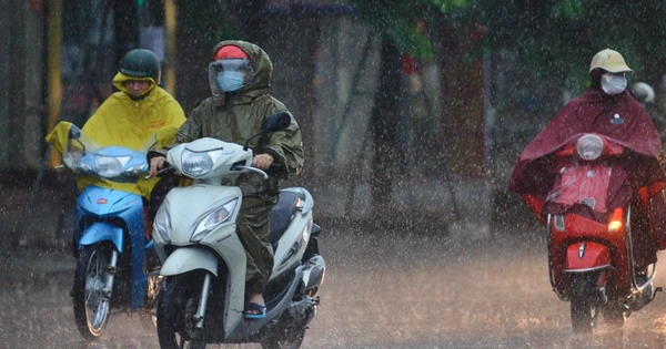 Miền Bắc bất ngờ đón thêm một đợt không khí lạnh mới, mưa rất to