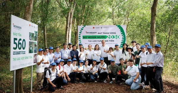 HEINEKEN Việt Nam bù hoàn hơn 690 triệu lít nước cho lưu vực sông Tiền