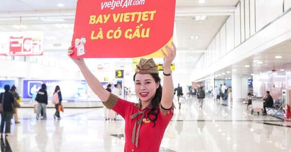 Bay Vietjet là có gấu trong mùa lễ Valentine này