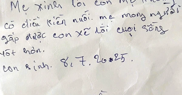Người mẹ bỏ rơi bé trai trong rừng cao su Đồng Nai với mảnh giấy 