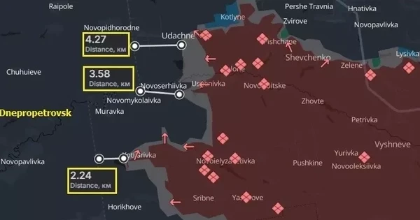 3 mũi tấn công Nga cách Dnepropetrovsk vẻn vẹn 2km