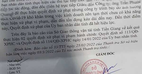 Báo cáo UBND tỉnh Tiền Giang việc Chánh TTGT “tha bổng” xe vi phạm