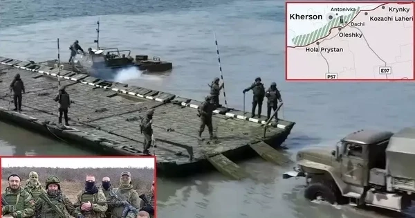 Lữ Hải quân đánh bộ 810 của Nga âm thầm từ Crimea tới Kherson