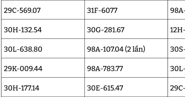206 chủ xe đi lấn làn có biển số sau cần nhanh chóng nộp phạt nguội theo Nghị định 168