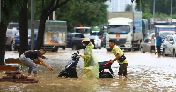 Hà Nội có thể mưa trên 350mm, nguy cơ ngập lụt diện rộng